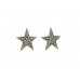Star Stud Earrings Handmade 925 Sterling Silver Marcasite Stones P580